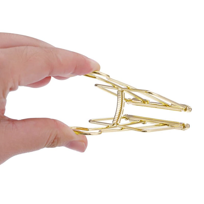 DEEDYGO 20 Pieces Gold Wire Binder Clips Assorted Sizes Stainless Steel Hollow Binder Clips Clamps for Paperwork, Sewing, Crafts, Kids, Teacher, Office School Supplies, Food Packages (10 M +10 S) - Image 4